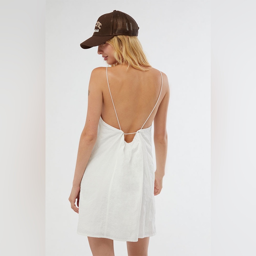 Pacsun/LA Hearts Parachute Mini Dress in White, S